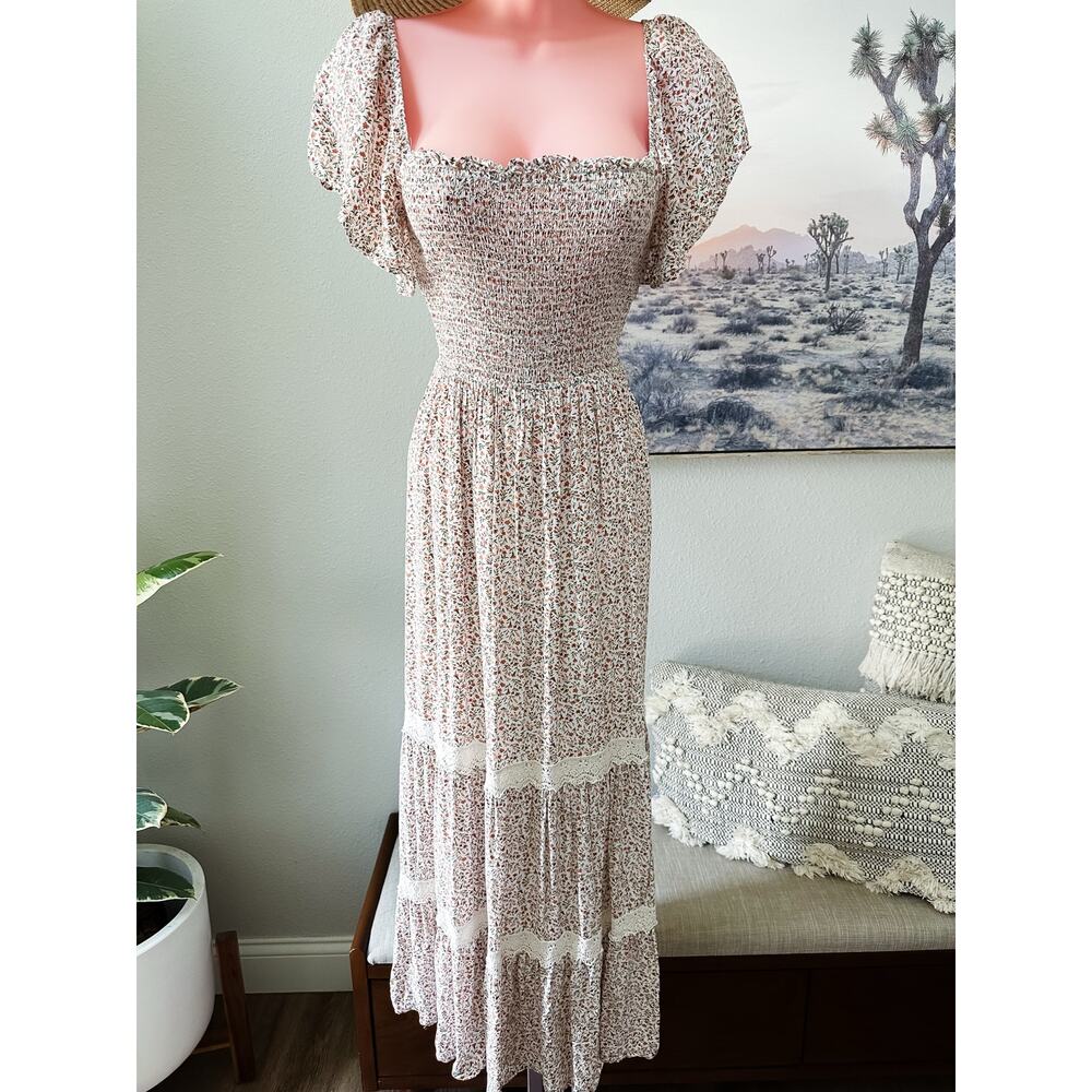 Milkmaid Romance meets Morning Light Prairie Romance Cottagecore maxi dress - Picture 2 of 8
